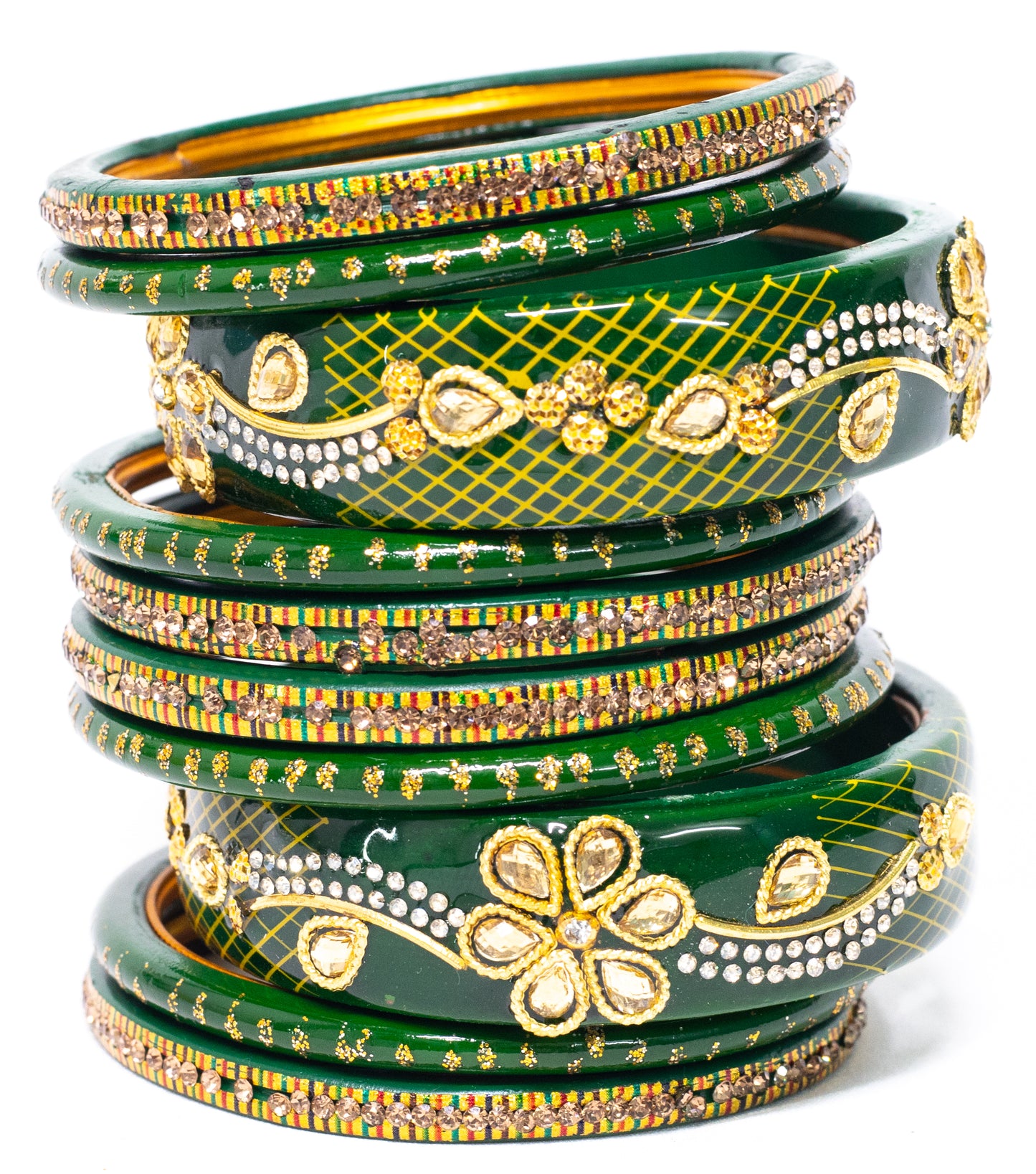 Zircon Multicolor Lah/Lac bangles Set