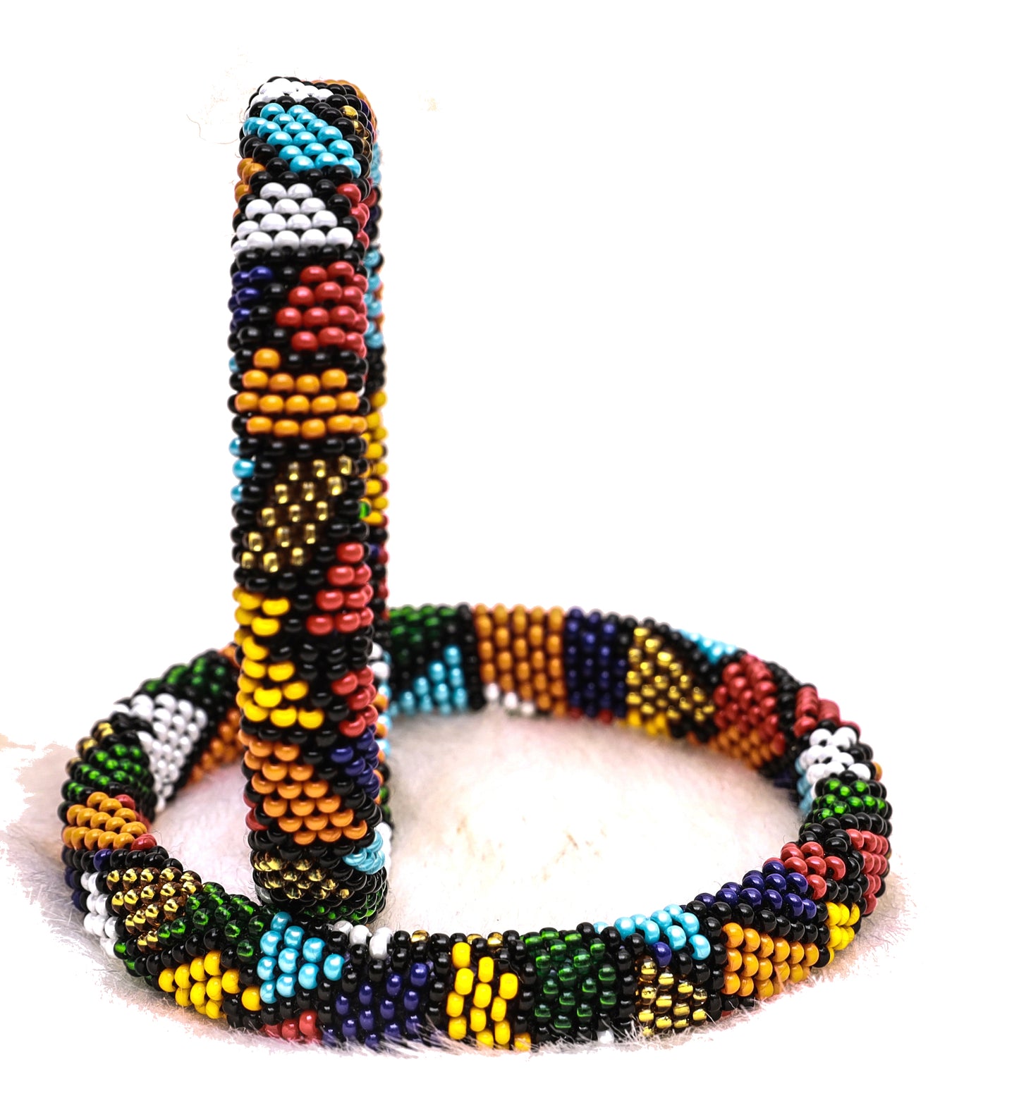 Handmade Multicolor Metal Bangles Set