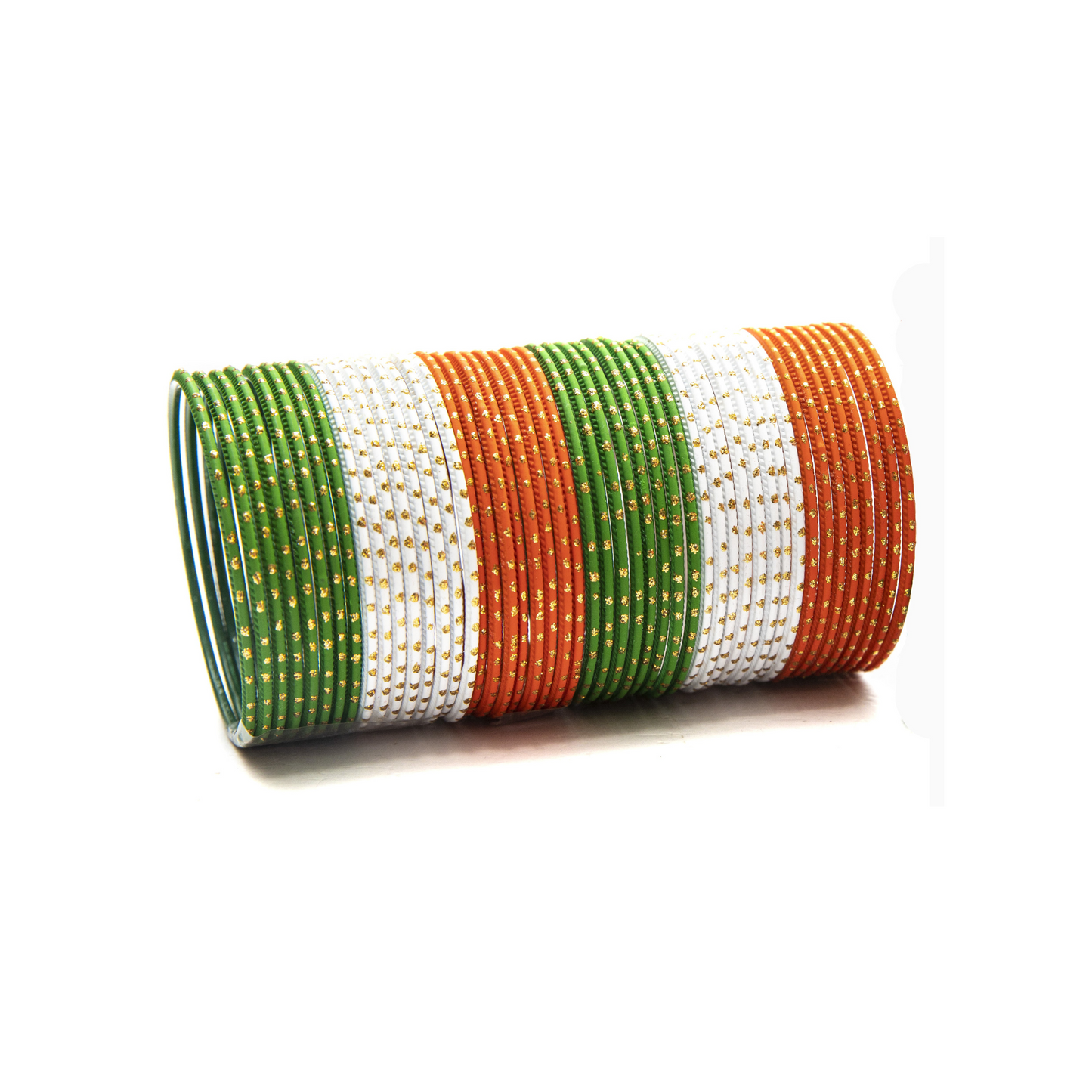 Swara Creations Tricolor Metal bangles set for Women & Girls(SKU094)