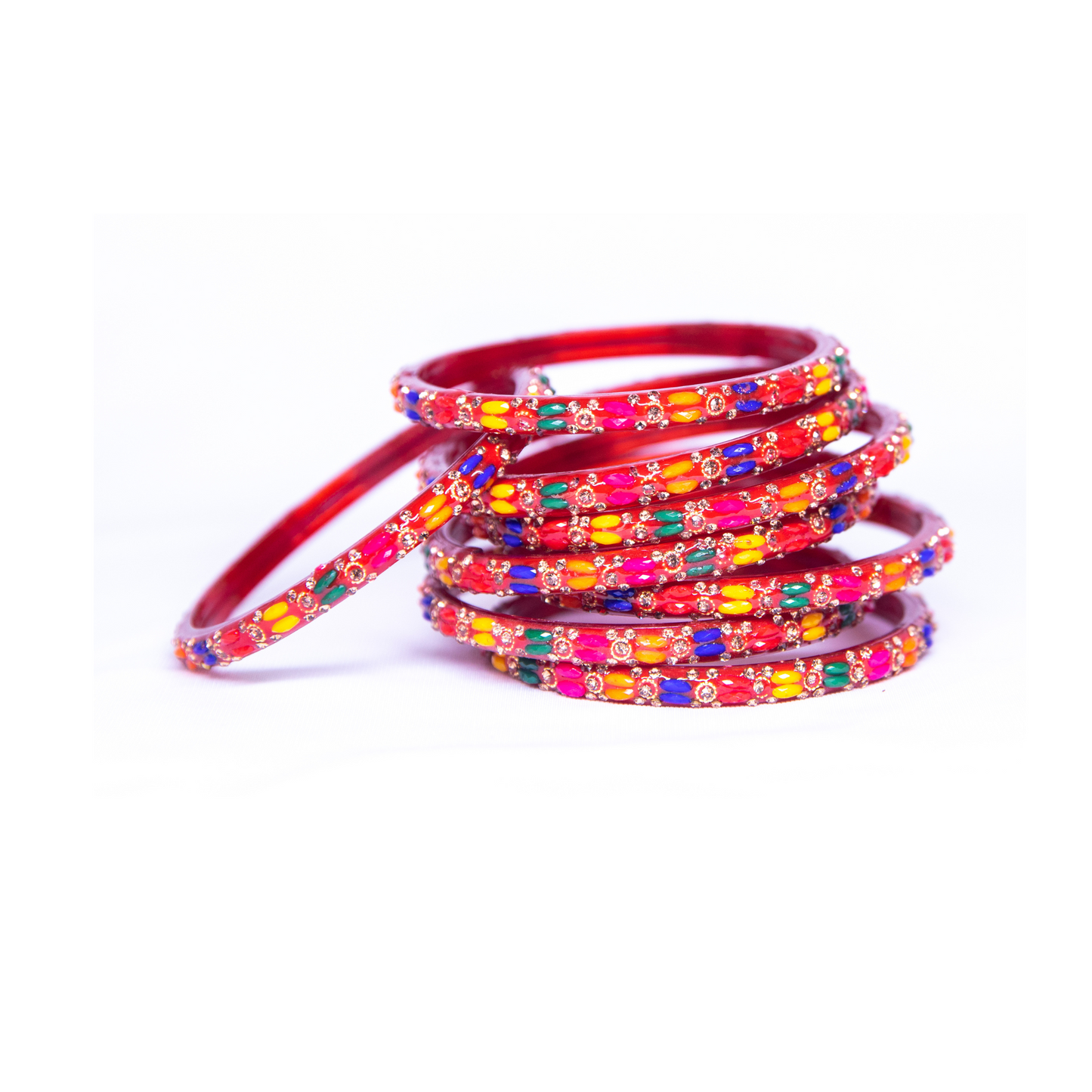 Swara Creations Glass Bangles Set for Special Occasions for Women & Girls(Sku229)