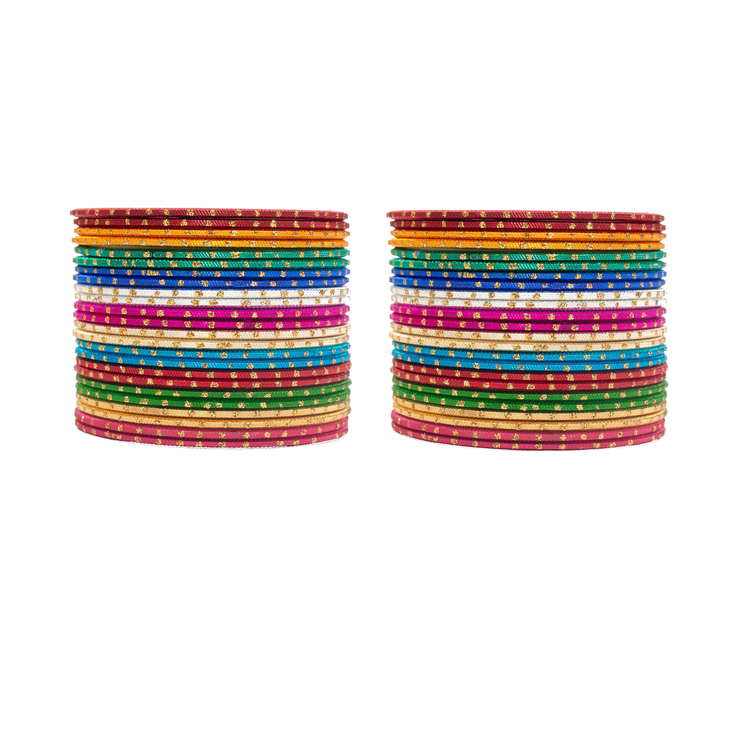 Swara Creations Metal Bangle/Churi Set in Multicolor large/extra large, Bangles for Women/Girls(sku097)