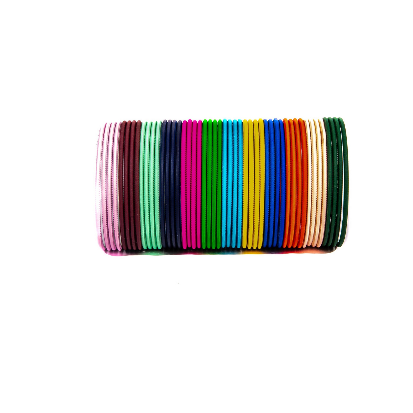 Swara Creations | Multicolor Metal Bangles for Women and Girls (48 Bangles)(SKU020)