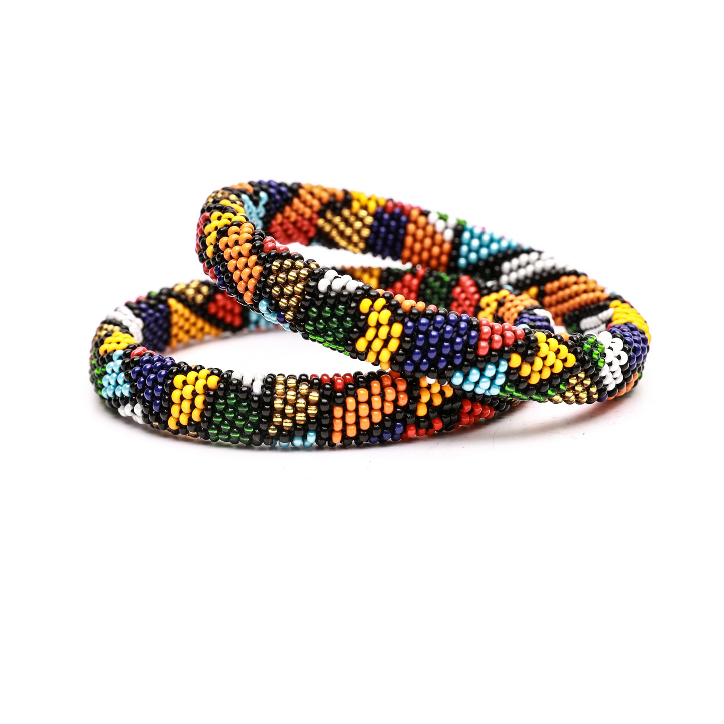 Handmade Multicolor Metal Bangles Set