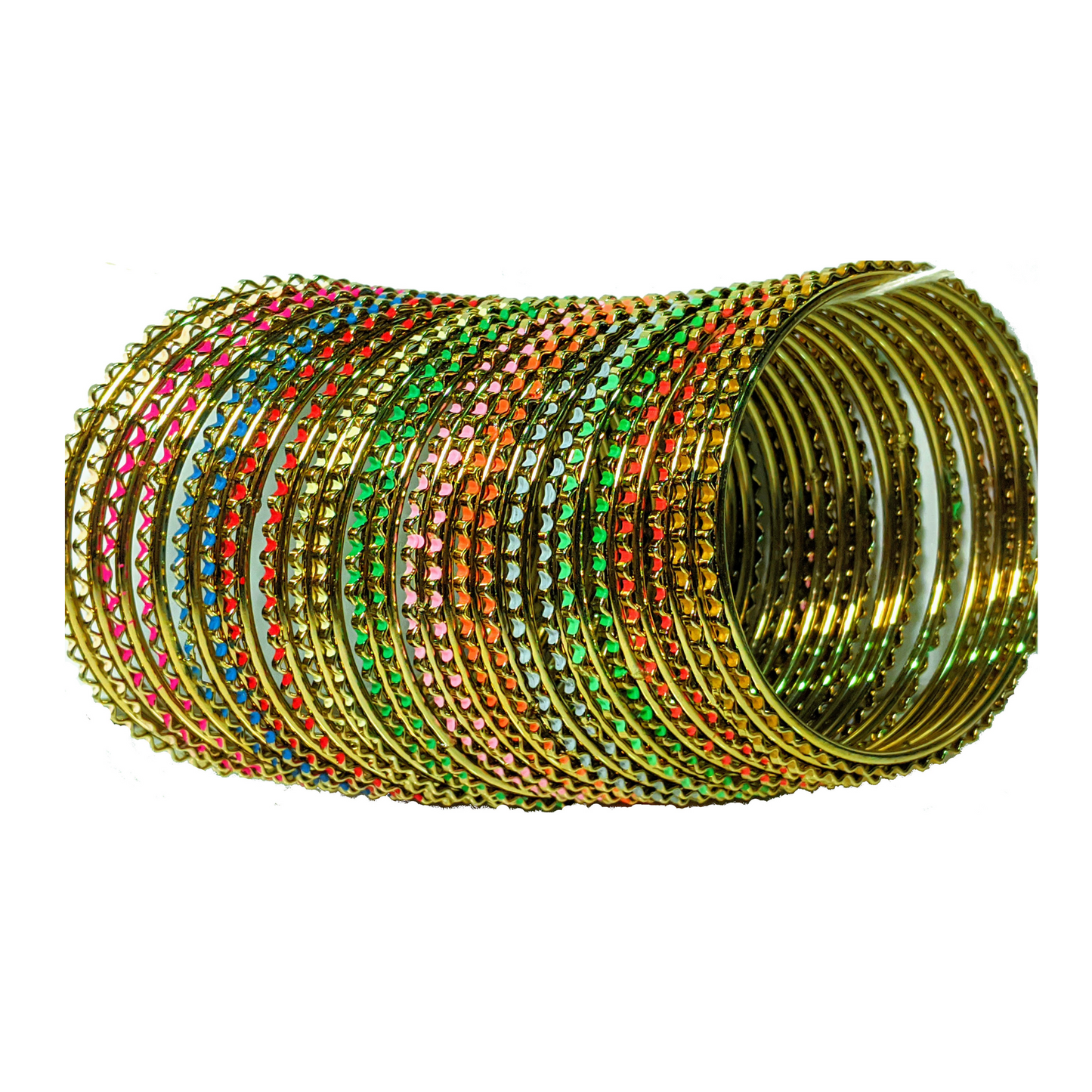 Swara Creations Metal Bangles Set in Multicolor for Women & Girls (24Pcs)(SKU157)
