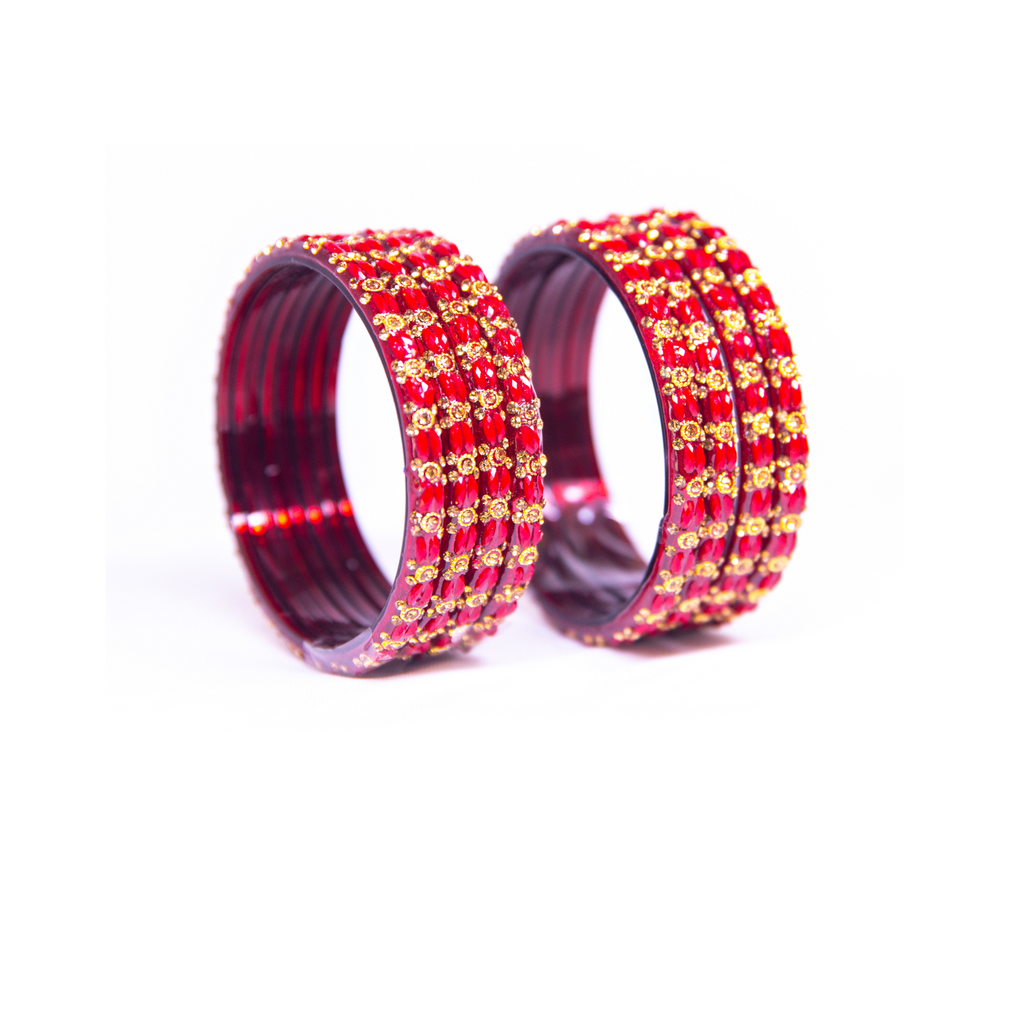 Swara Creations Glass Bangles Set for Special Occasions for Women & Girls(Sku229)