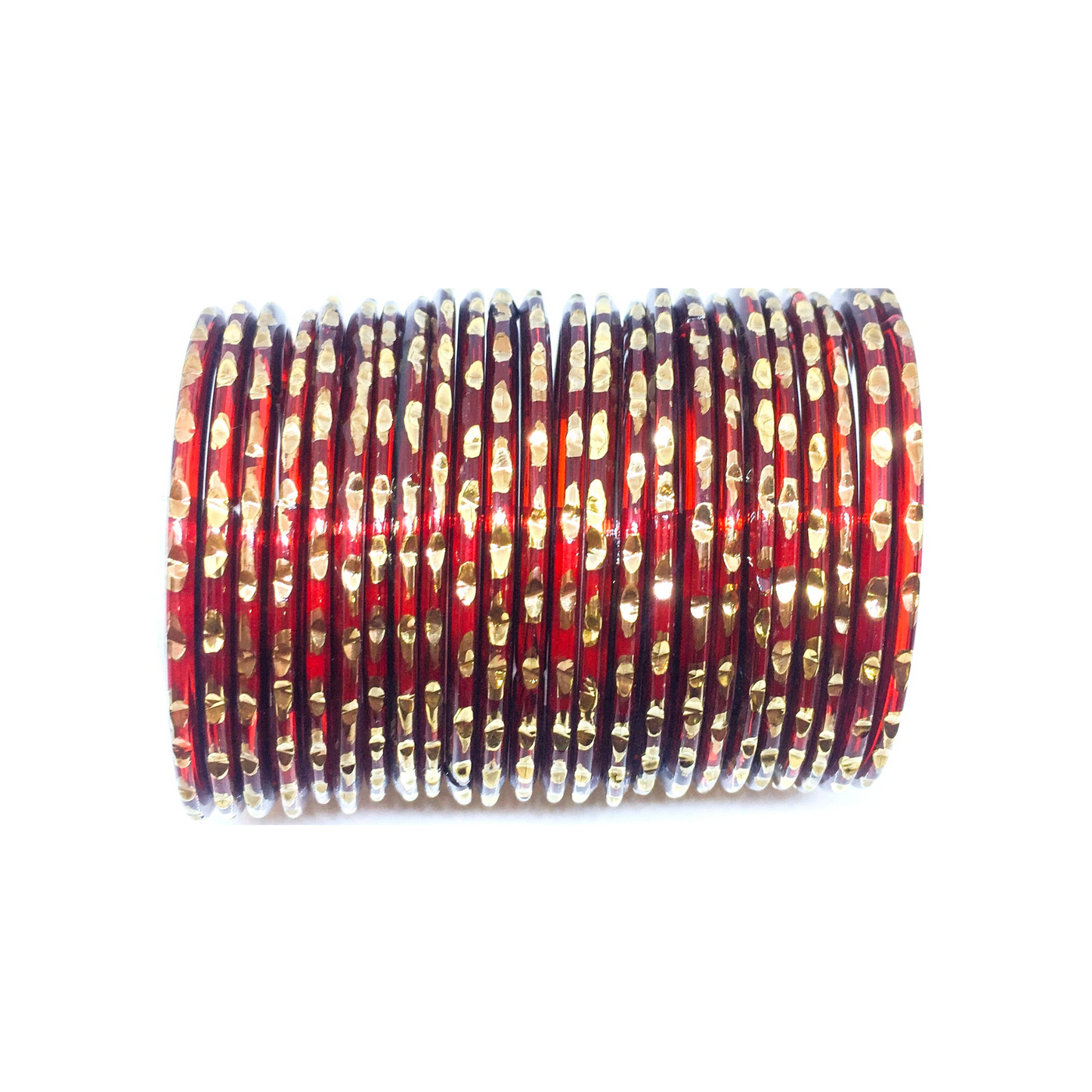 Swara Creations Glass Bangle with Pure Gold Handwork | Stylish Fancy Design for Women & Girls (24 PCS)(020)