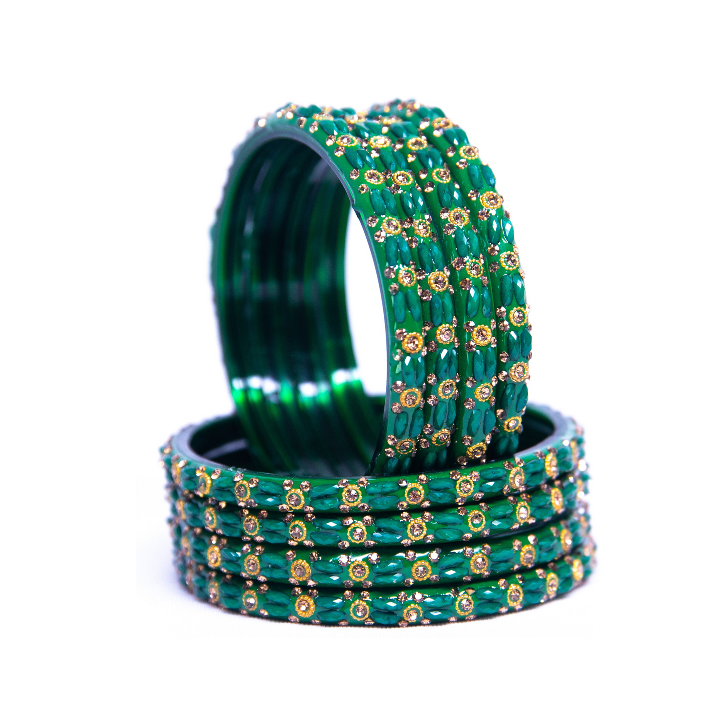 Swara Creations Glass Bangles Set for Special Occasions for Women & Girls(Sku229)