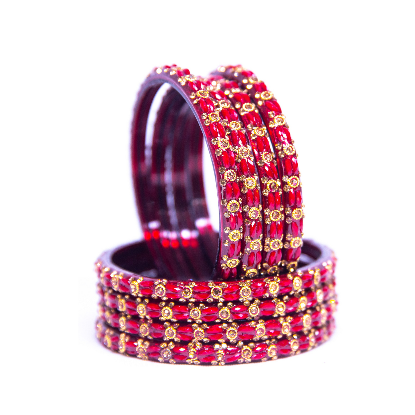 Swara Creations Glass Bangles Set for Special Occasions for Women & Girls(Sku229)