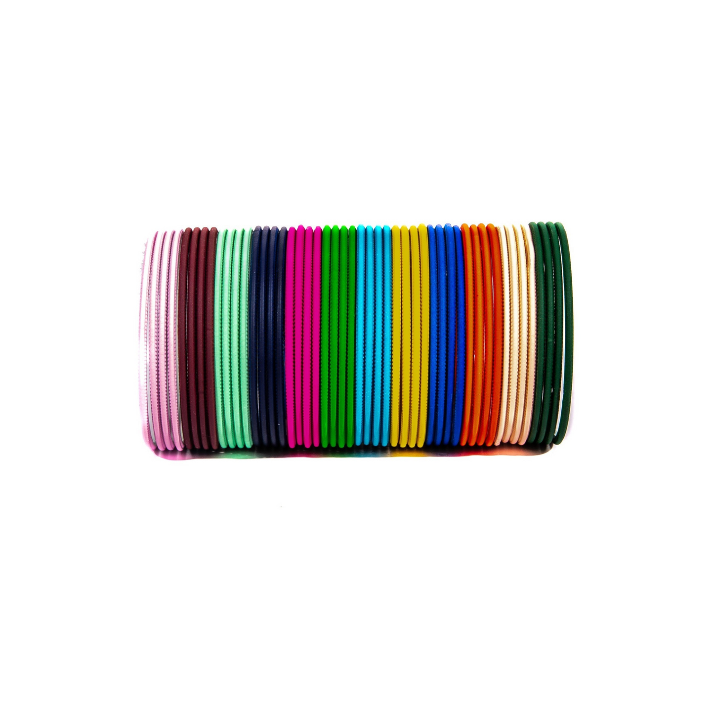 Swara Creations | Multicolor Metal Bangles for Women and Girls (48 Bangles)(SKU020)