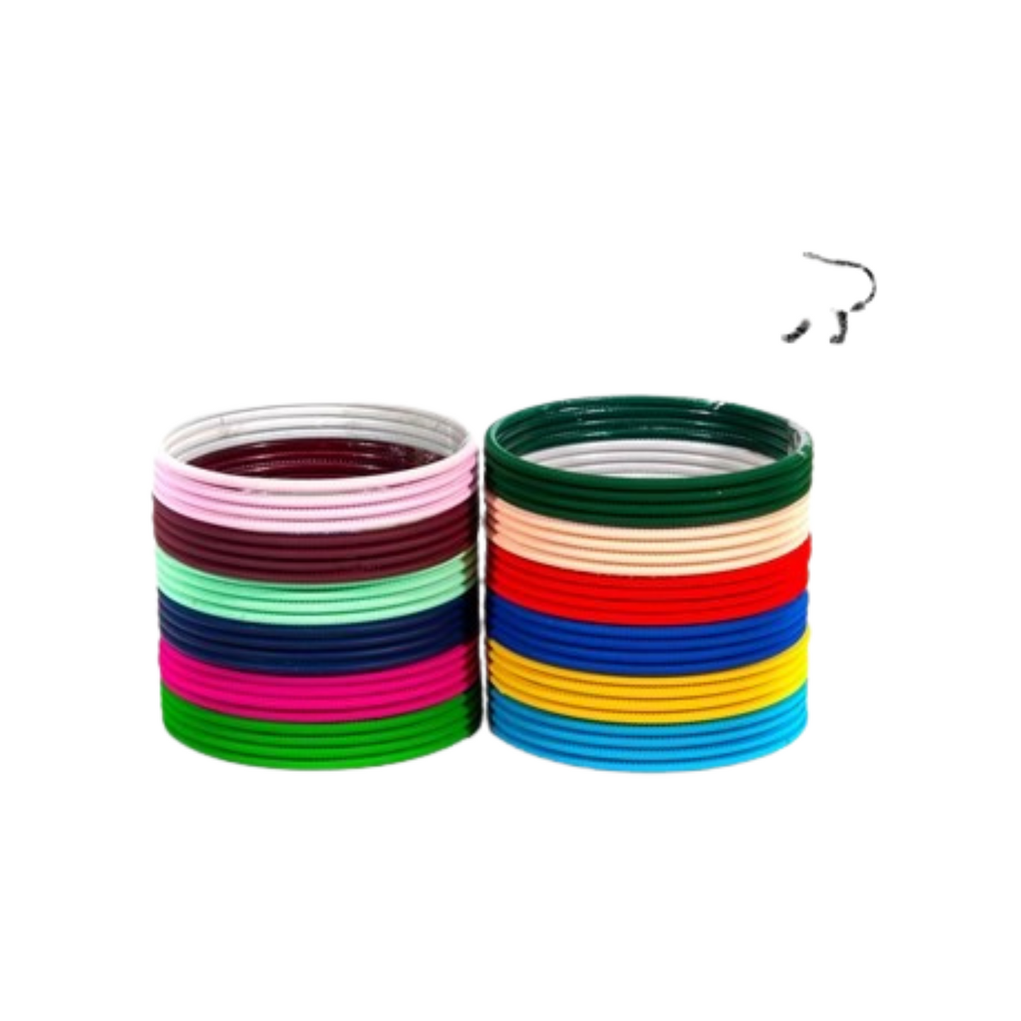 Swara Creations | Multicolor Metal Bangles for Women and Girls (48 Bangles)(SKU020)