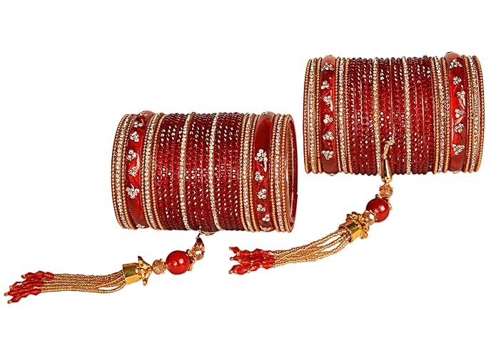 Latkan Multicolor Glass Bangle Set