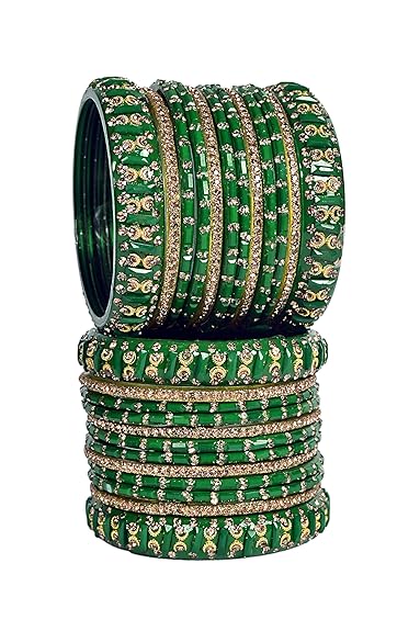 Zirconia Multicolor Glass Kada Set