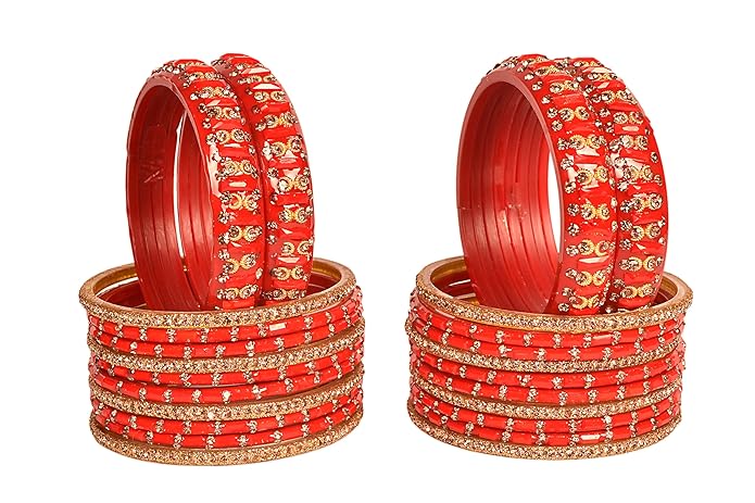 Zirconia Multicolor Glass Kada Set