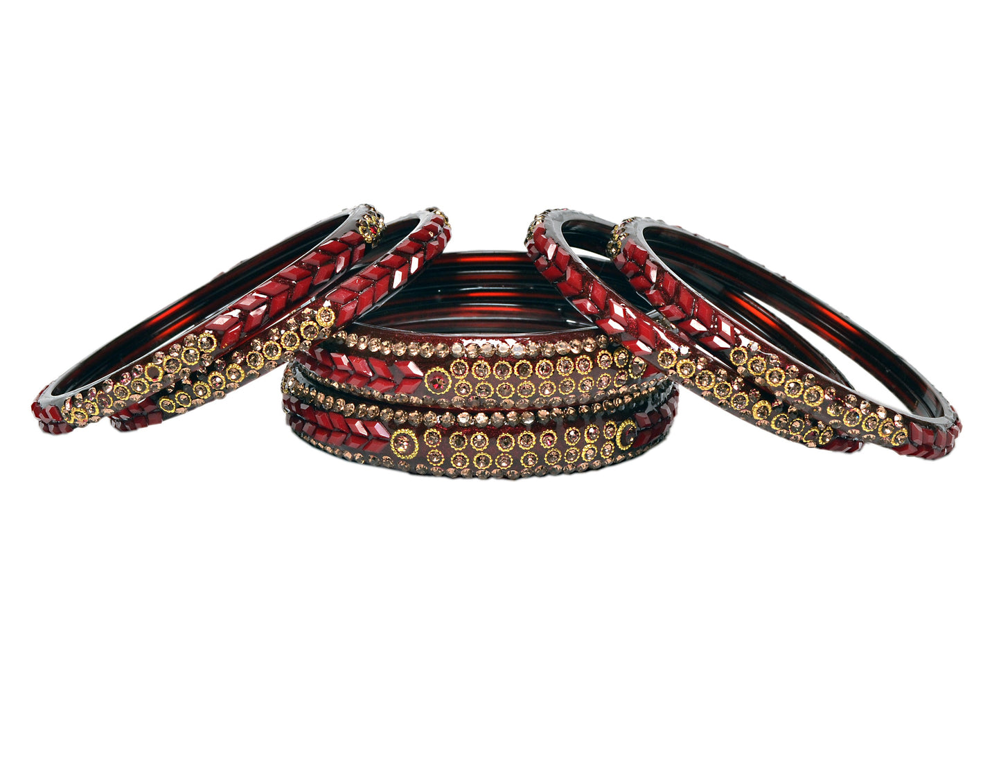 Swara Creations Glass Bangle Set for Women (Sku401)