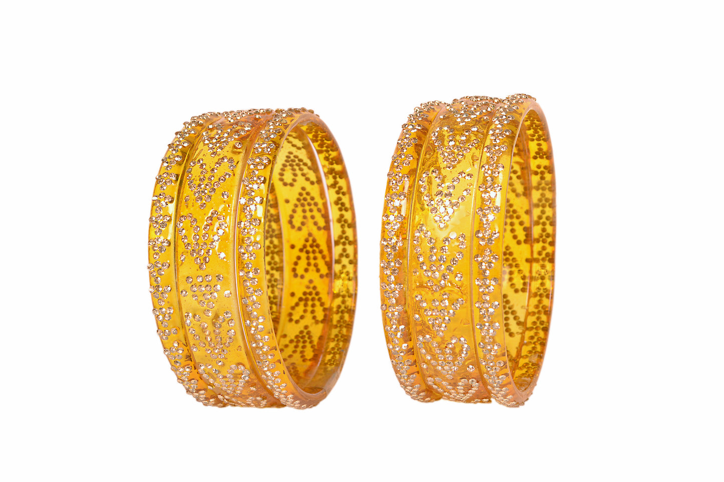 Crystal Glass Kada Bangle Set
