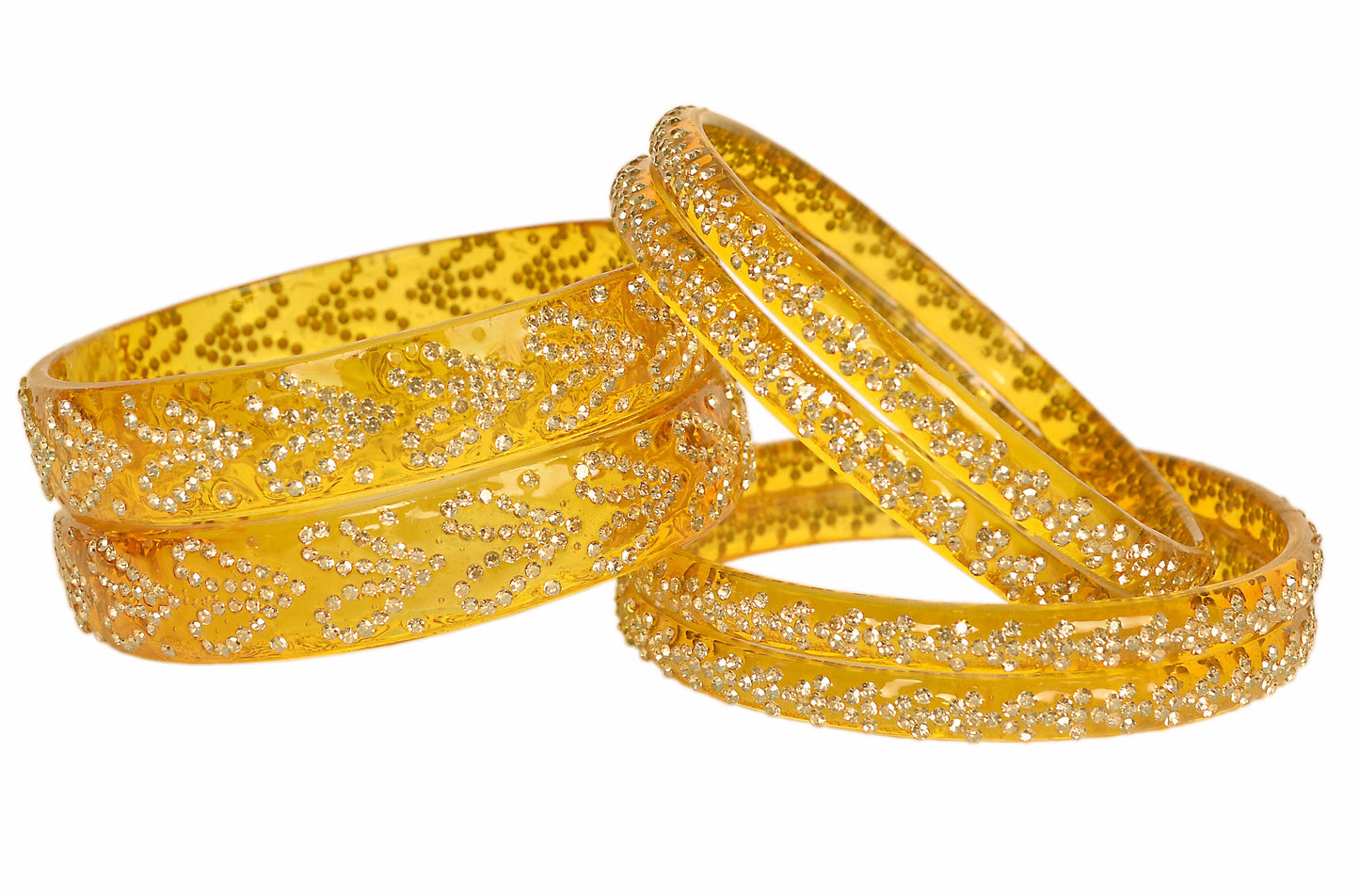 Crystal Glass Kada Bangle Set
