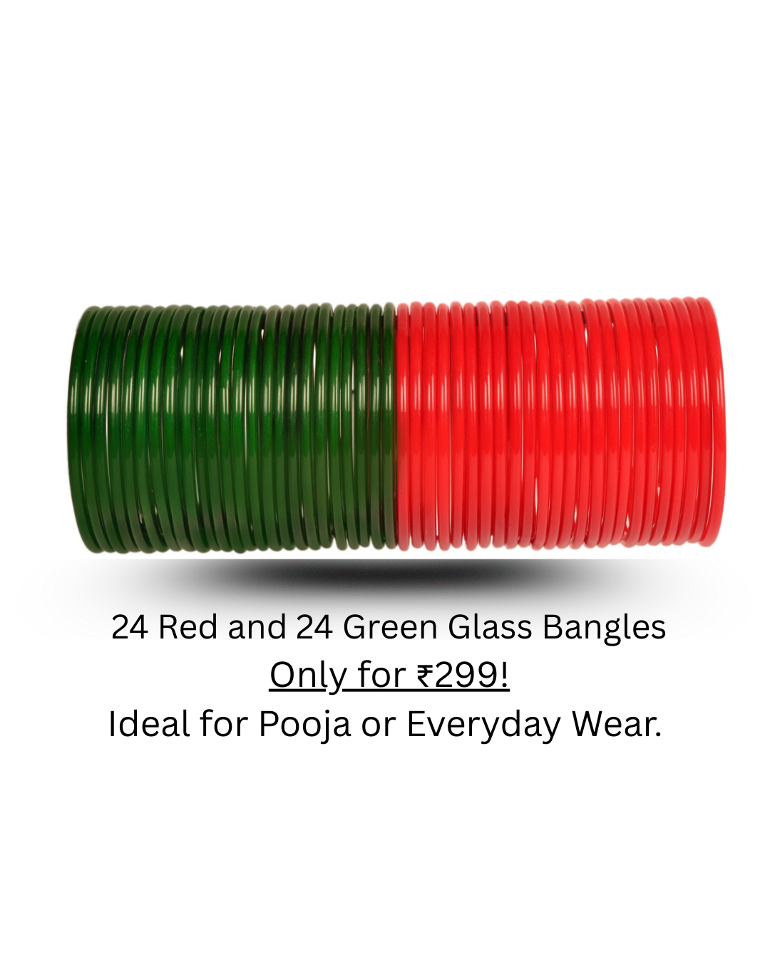 Plain Glass Bangle Set