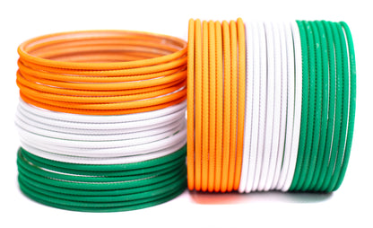 Stone Multicolor Metal Bangles Set