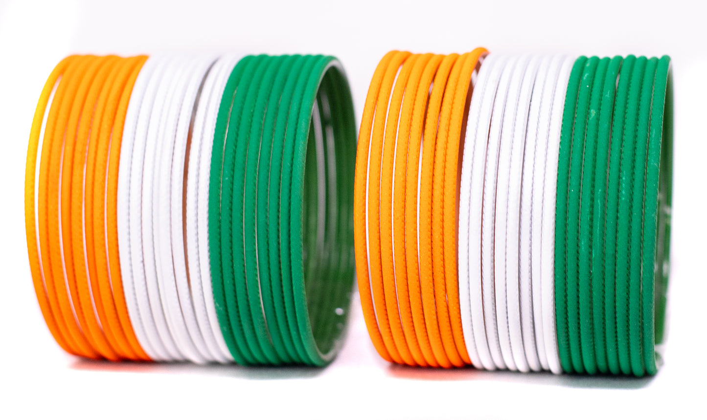 Stone Multicolor Metal Bangles Set