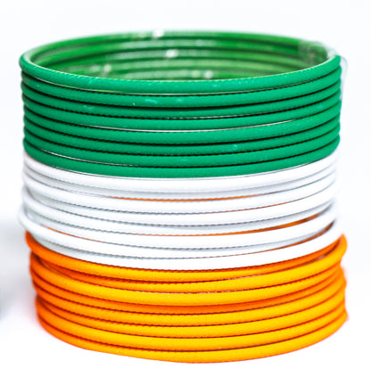 Stone Multicolor Metal Bangles Set