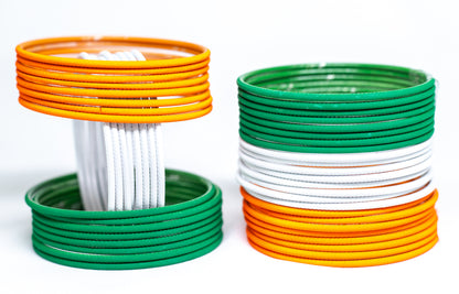 Stone Multicolor Metal Bangles Set