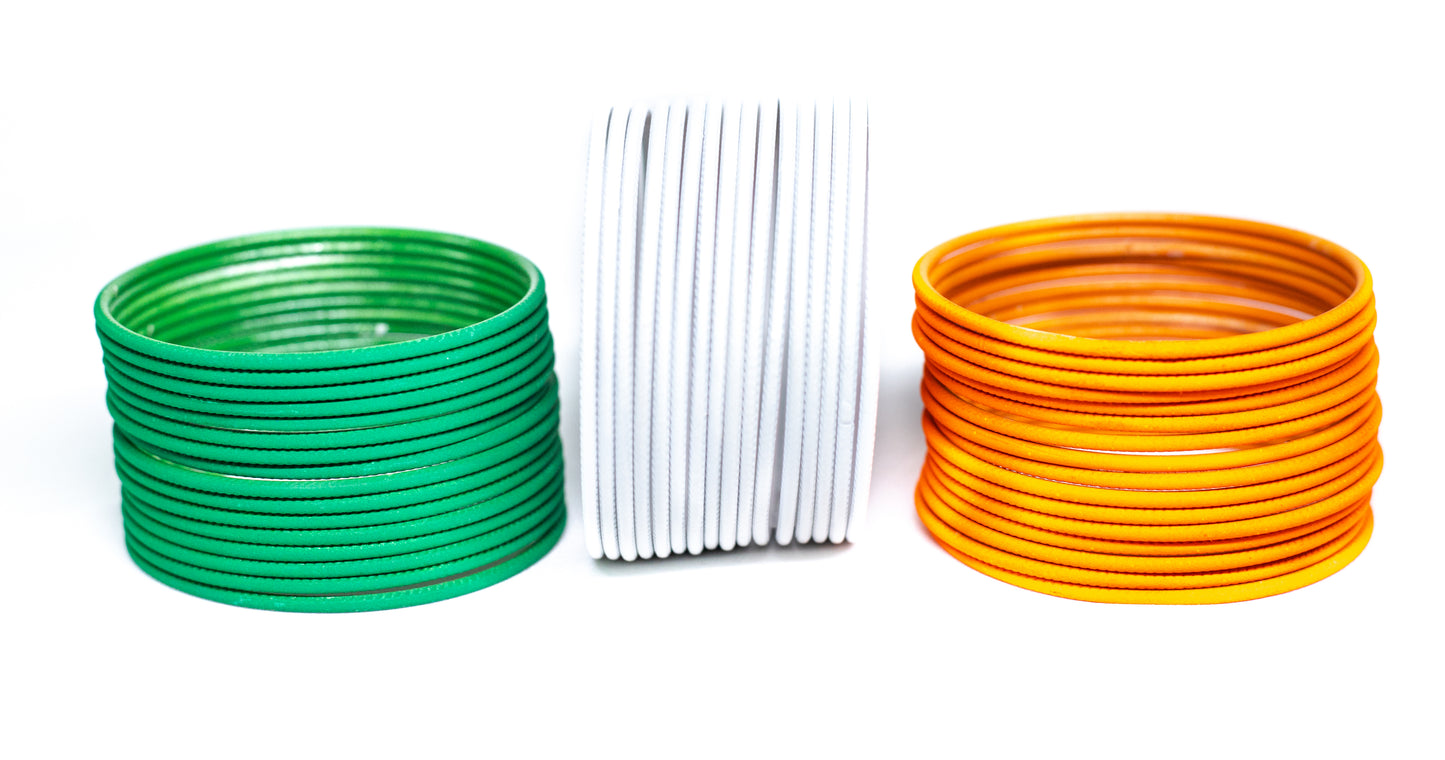 Stone Multicolor Metal Bangles Set