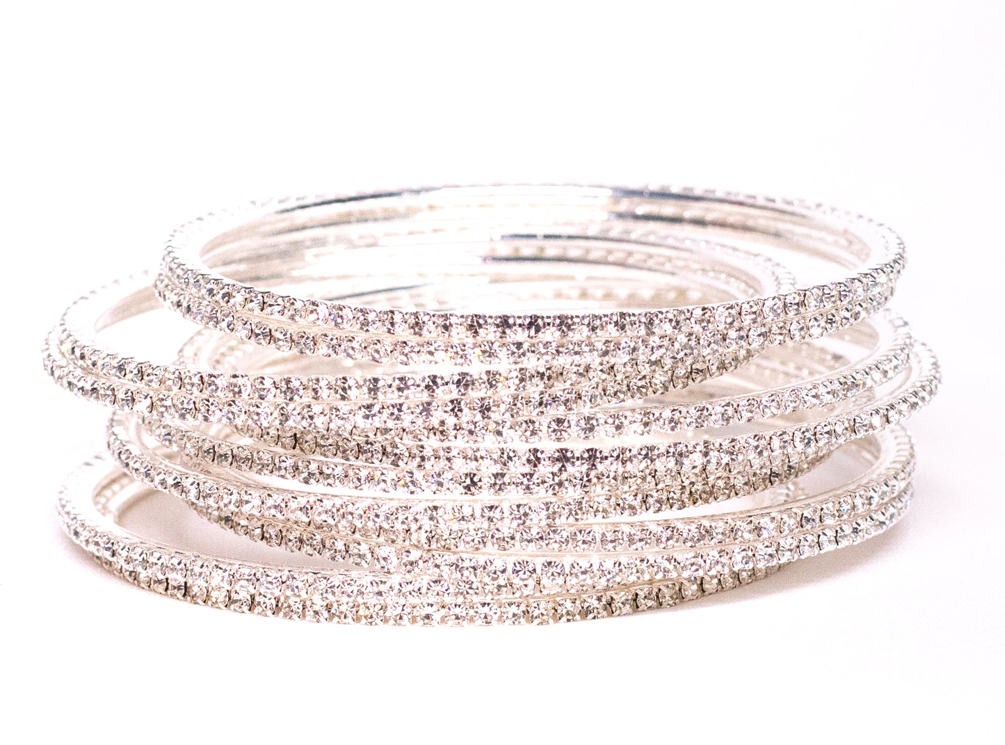 Swara Creations Non-Precious Metal with Base Metal and Zircon Gemstone Studded Premium and Traditional Glossy Finished Sleek Bangle(SKU365)