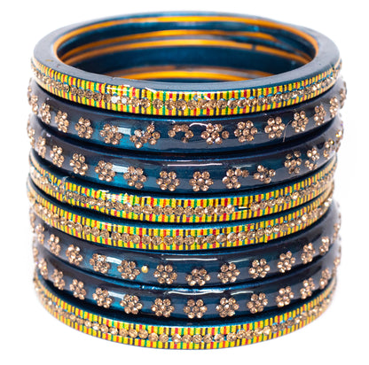 Swara Creations Lah/Lac bangles red color Set SKU(369)