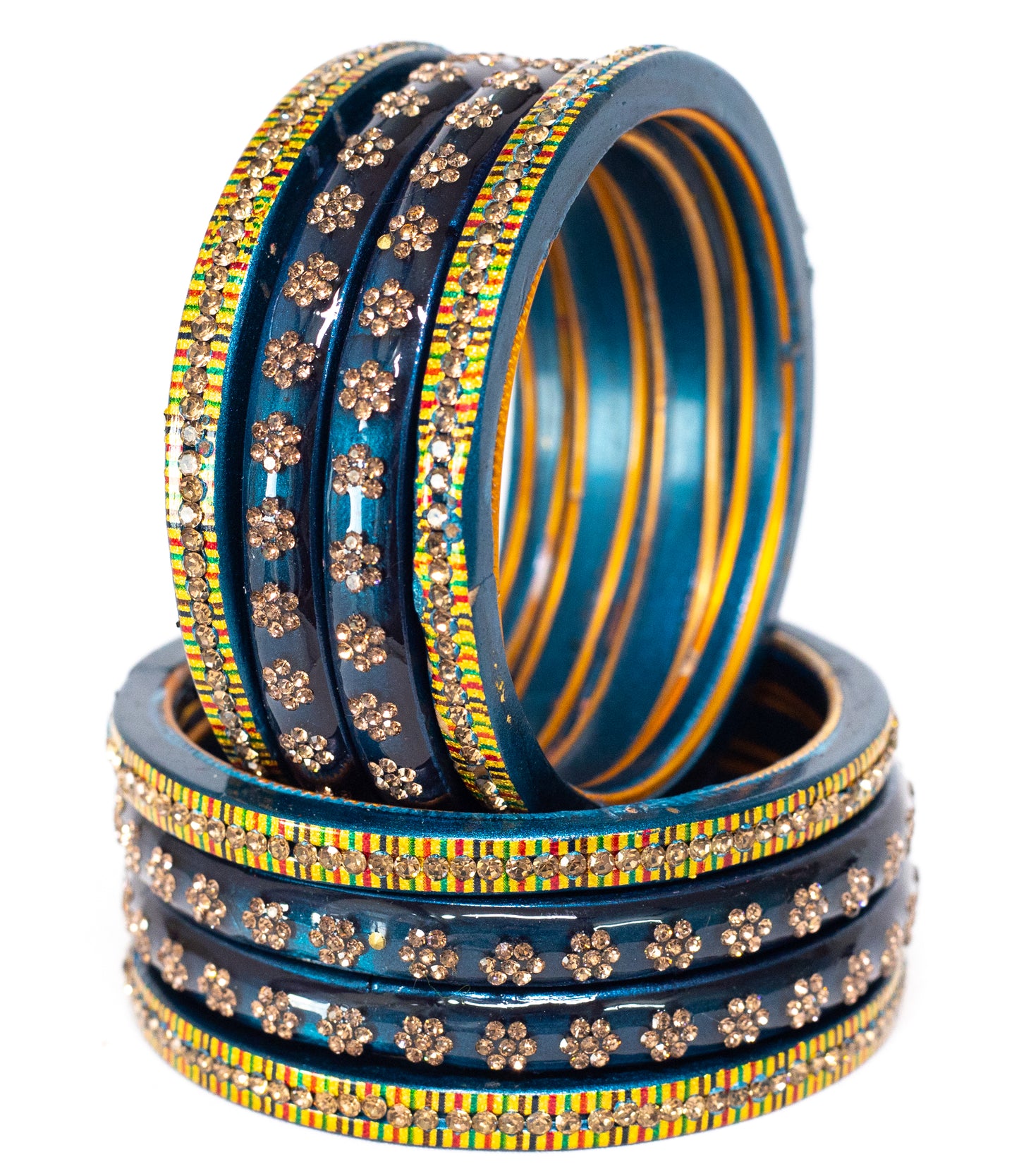 Swara Creations Lah/Lac bangles red color Set SKU(369)
