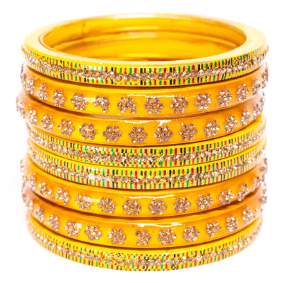 Swara Creations Lah/Lac bangles red color Set SKU(369)