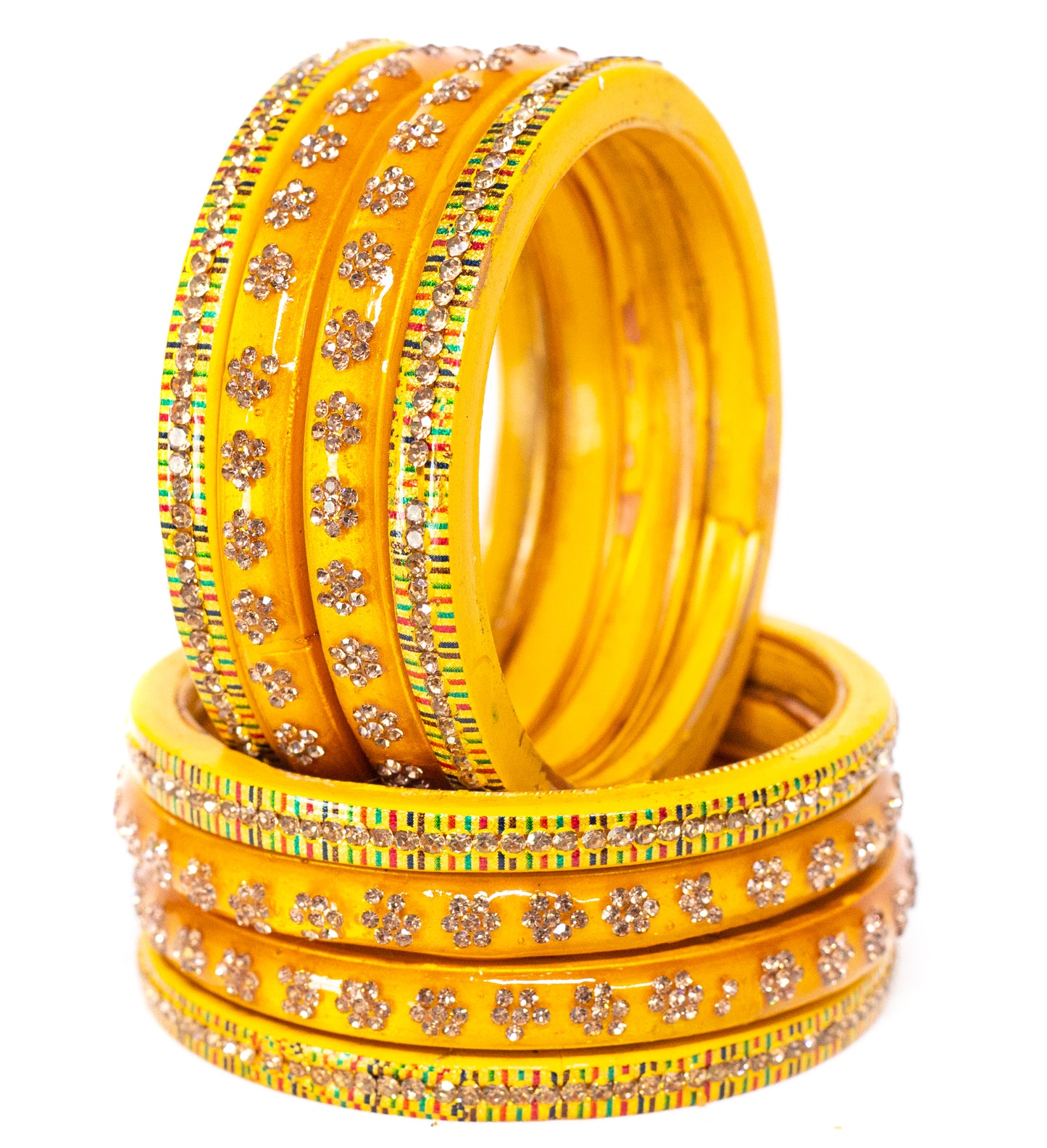 Swara Creations Lah/Lac bangles red color Set SKU(369)