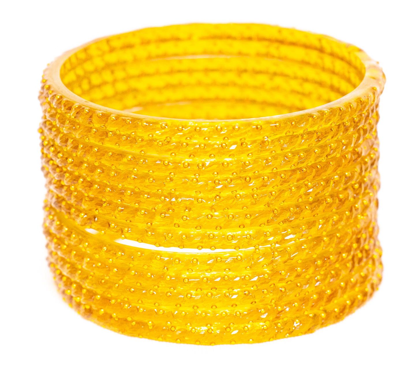 Swara Creations Crystal Rain Drop Glass Bangles