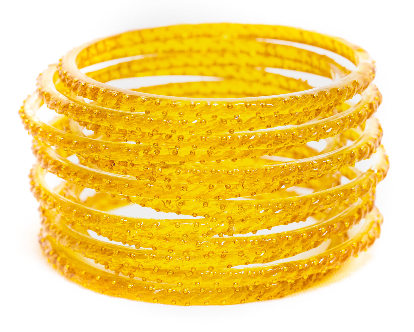 Swara Creations Crystal Rain Drop Glass Bangles