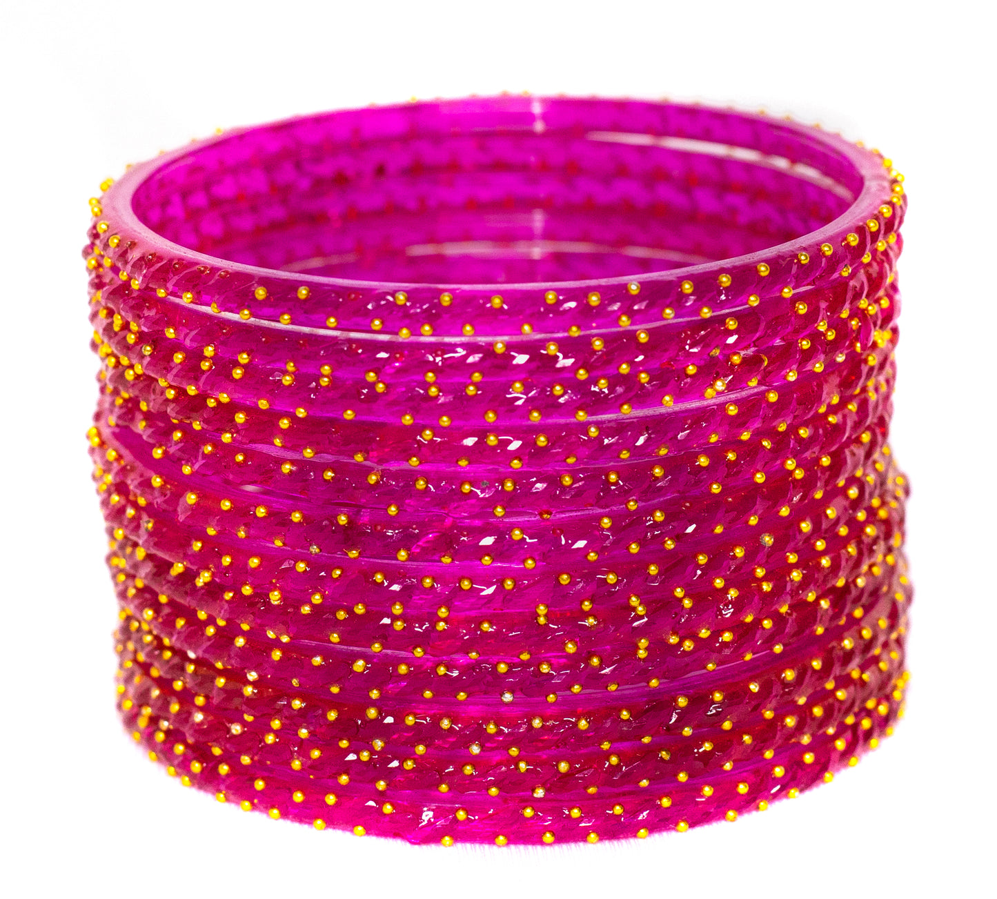 Swara Creations Crystal Rain Drop Glass Bangles