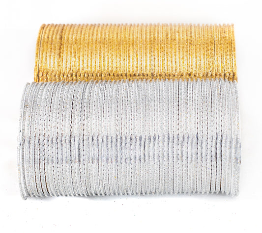Swara Creations Traditional Metal Bangle/Churi Set,for Women/Girls with Glitter Work