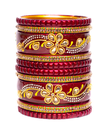 Swara Creations Lah/Lac bangles Set (Sku375)
