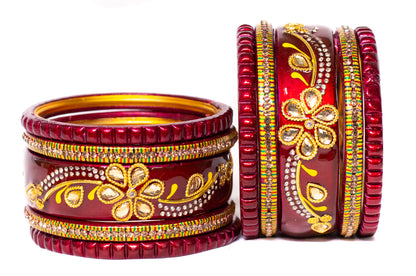 Swara Creations Lah/Lac bangles Set (Sku375)