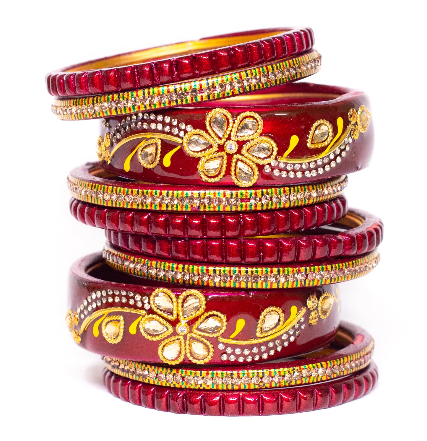 Swara Creations Lah/Lac bangles Set (Sku375)