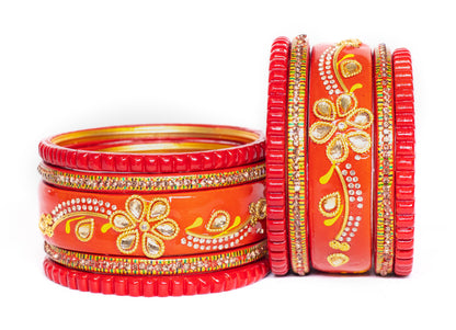 Swara Creations Lah/Lac bangles Set (Sku375)