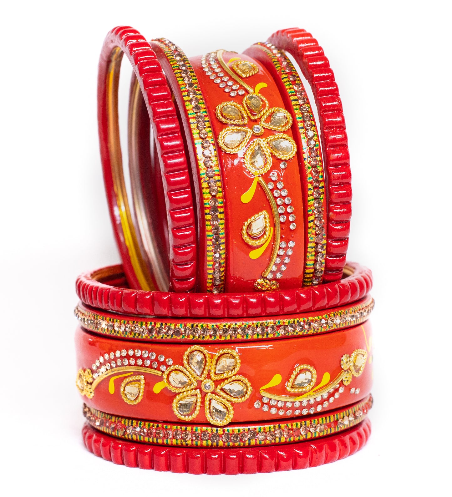 Swara Creations Lah/Lac bangles Set (Sku375)
