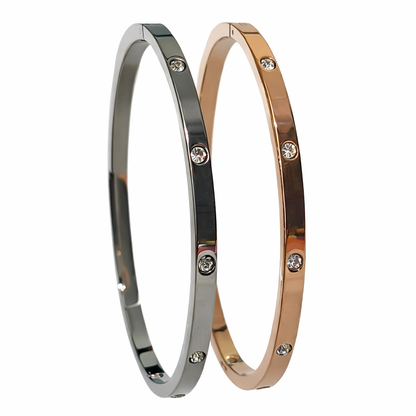 Swara Creations Gold Plated Openable Love Bracelet SKU(500)