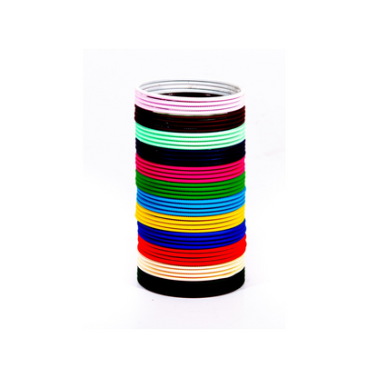 Swara Creations  | Multicolor Metal Bangles for Women and Girls (48 Bangles)(SKU020)