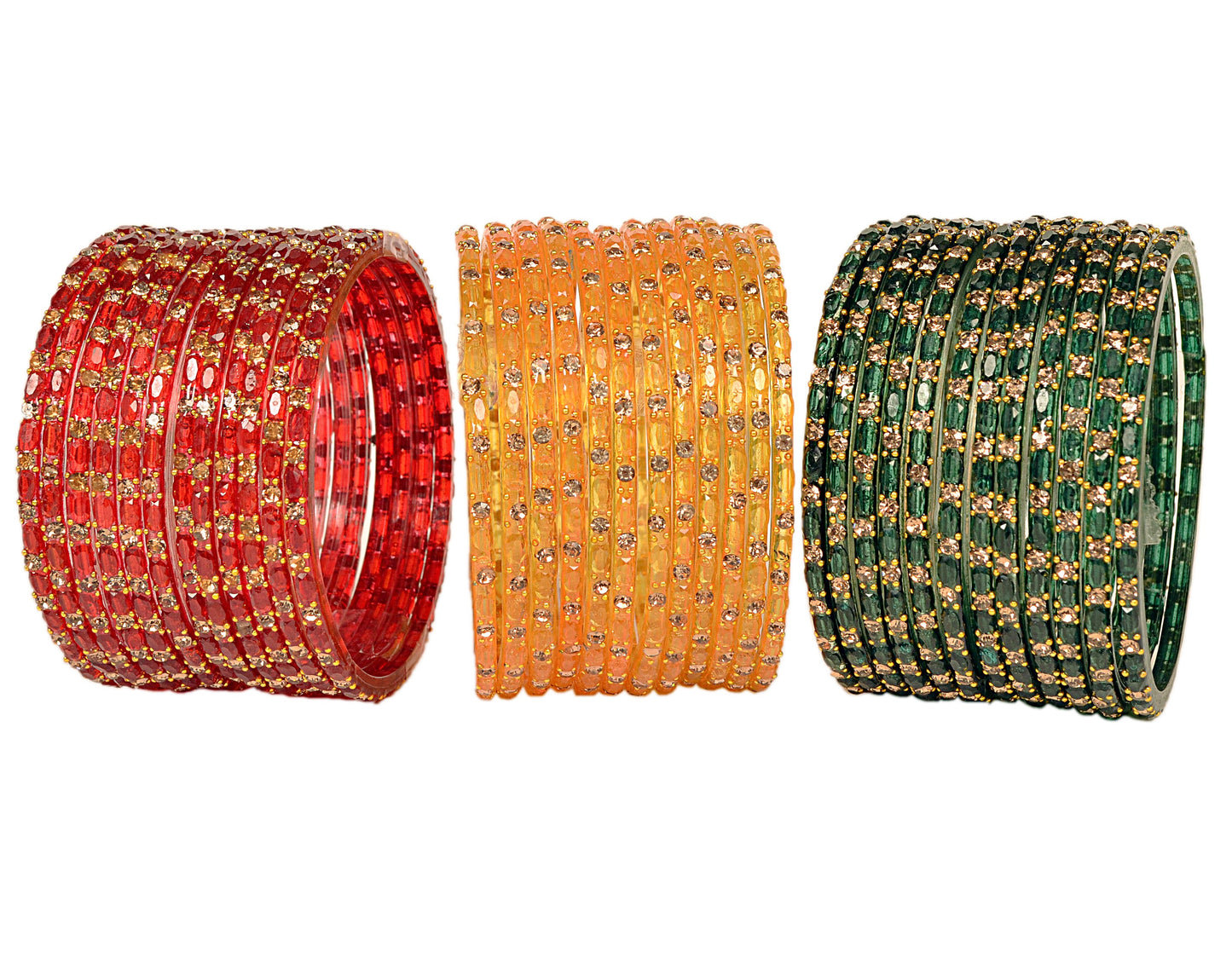 Swara Creations Glass Bangles set for Women (SKU287)
