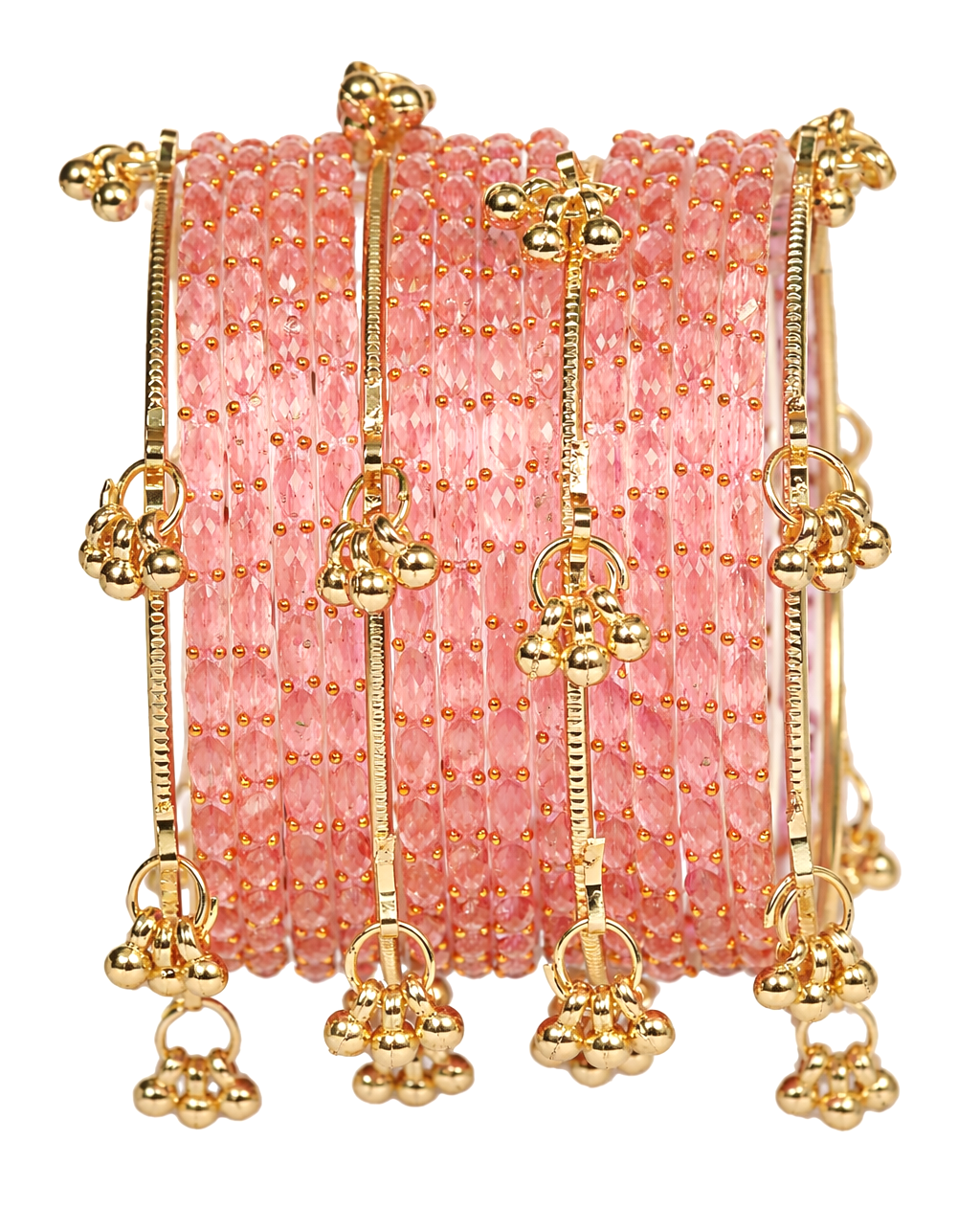 Swara Creations Kashmiri Ghungroo glass Bangles set SKU(415)