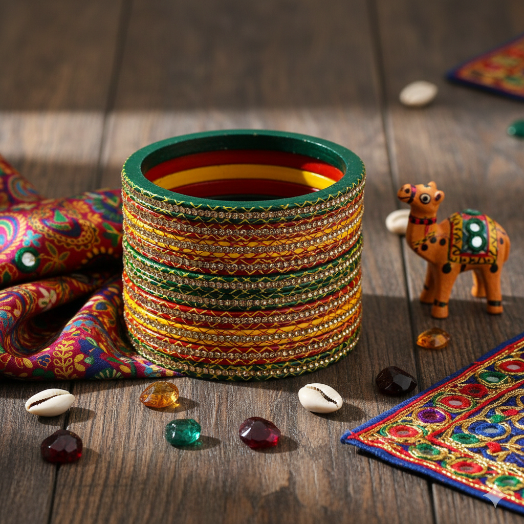 Swara Creations Lah/Lac bangles Set SKU (404)