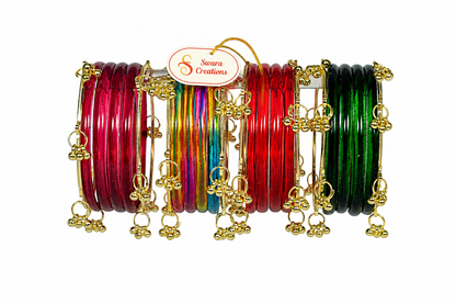 Swara Creations Glass Bangles/Kadas for Women (SKU 297)