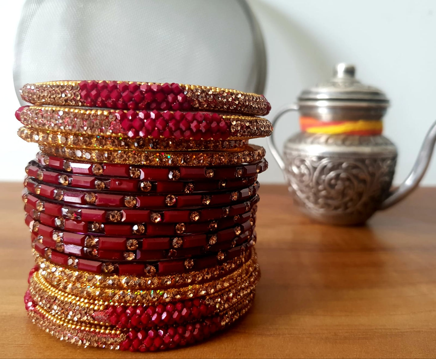 Karwa chauth Multicolor Glass Bangles Set(SKU156)
