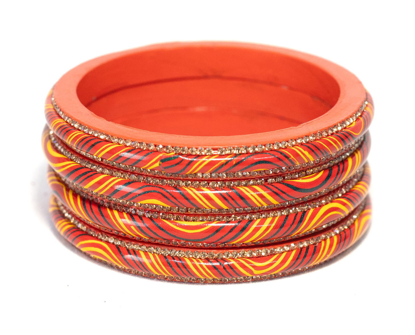 Swara Creations Lac | Lah | Lakh bangle/Kada set SKU (408)