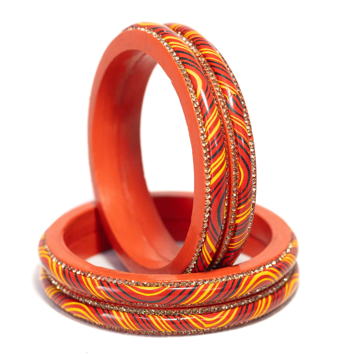 Swara Creations Lac | Lah | Lakh bangle/Kada set SKU (408)