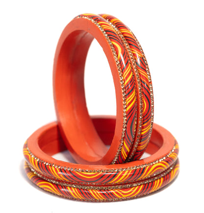 Swara Creations Lac | Lah | Lakh bangle/Kada set SKU (408)